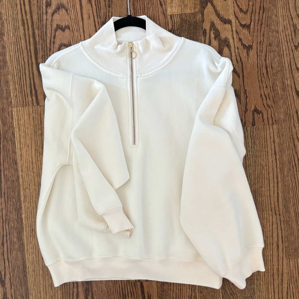 J.Crew women’s quarter zip sweatshirt